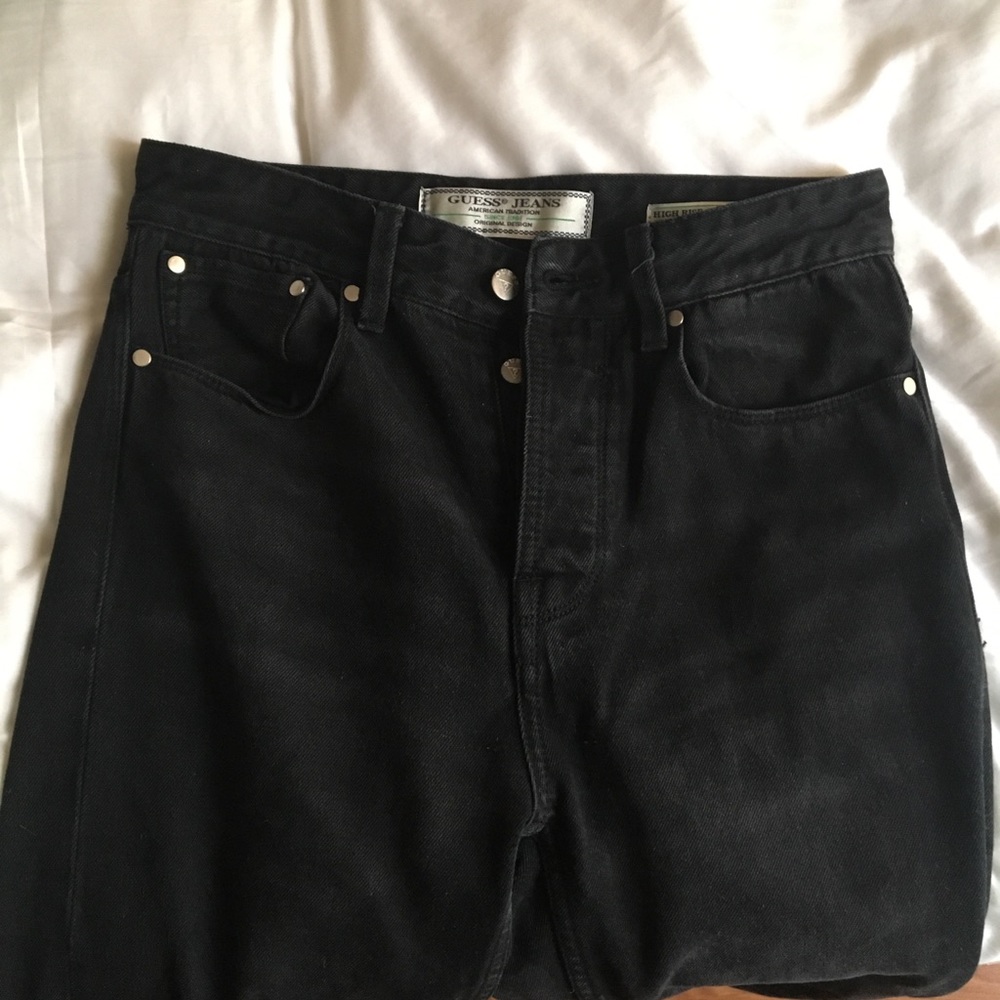 guess high waisted jeans